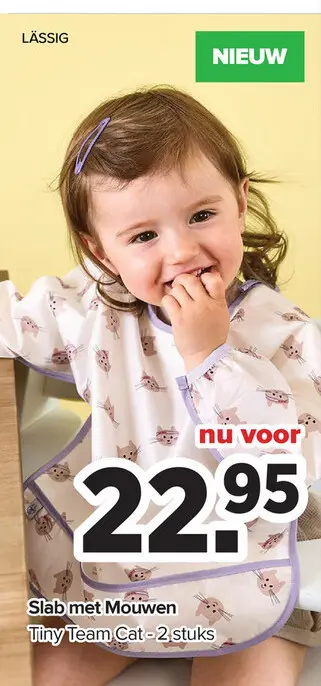 Aanbieding: Slab met Mouwen Tiny Team Cat