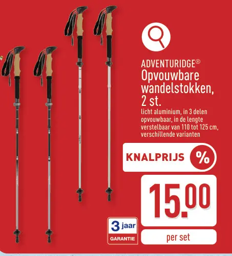 Promotie: Opvouwbare wandelstokken