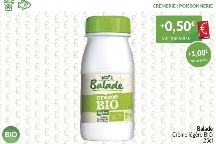 Offre: Crème légère BIO