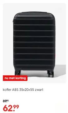 Aanbieding: koffer ABS zwart