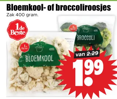 Aanbieding: Bloemkool- of broccoliroosjes