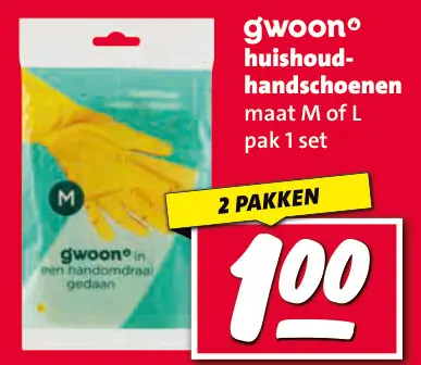 Aanbieding: huishoudhandschoenen