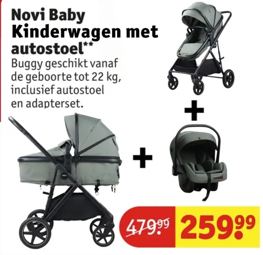 Aanbieding: Kinderwagen met autostoel