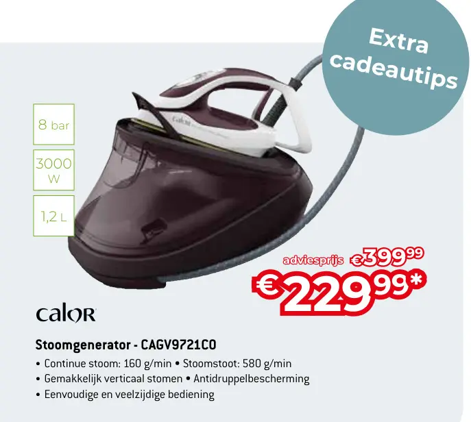 Promotie: Stoomgenerator - CAGV9721C0