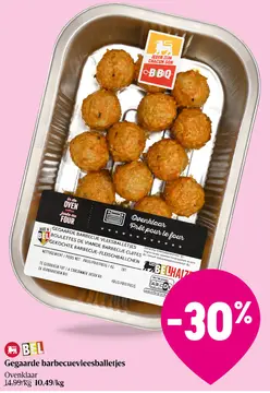 Aanbieding: Gegaarde barbecuevleesballetjes