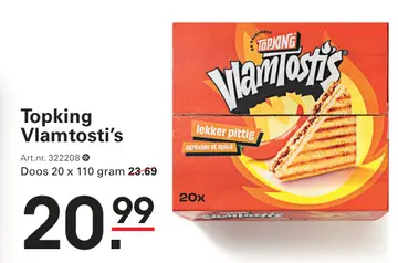 Aanbieding: Topking Vlamtosti's