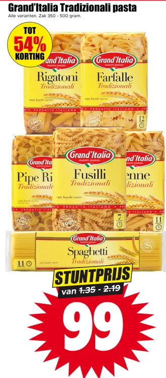 Aanbieding: Tradizionali pasta