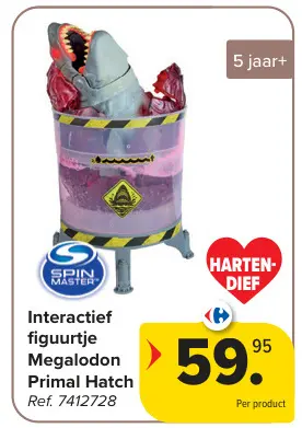 Promotie: Interactief figuurtje Megalodon Primal Hatch