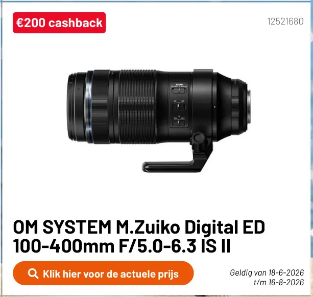 Aanbieding: OM SYSTEM M.Zuiko Digital ED 100-400mm F/5.0-