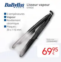 Offre: Lisseur vapeur ST492E