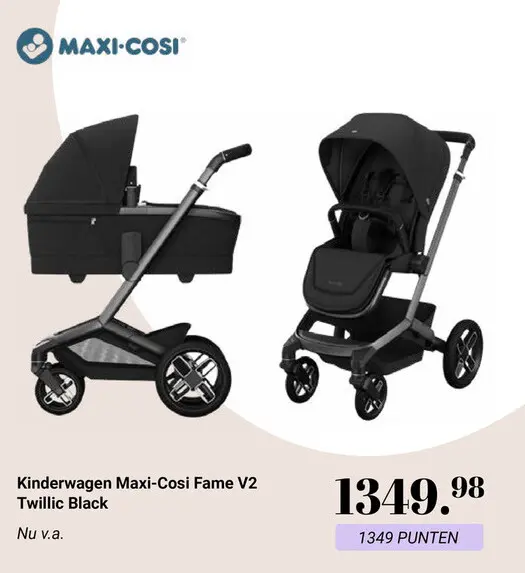 Aanbieding: Kinderwagen Maxi-Cosi Fame V2 Twillic Black