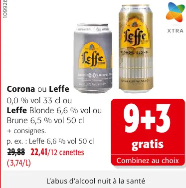 Offre: Corona ou Leffe