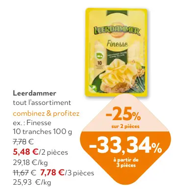 Offre: Leerdammer Finesse