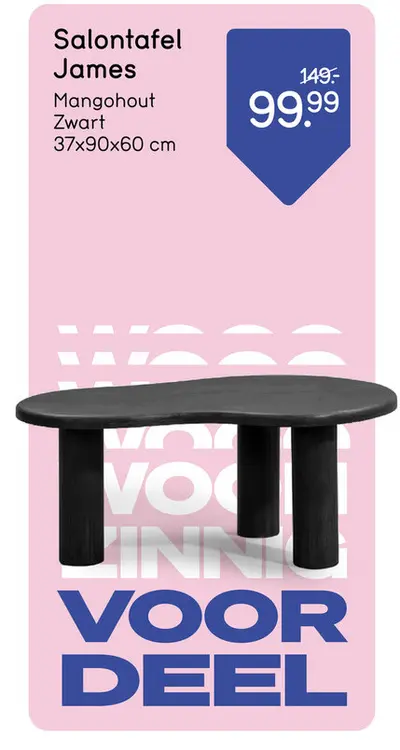Aanbieding: Salontafel James