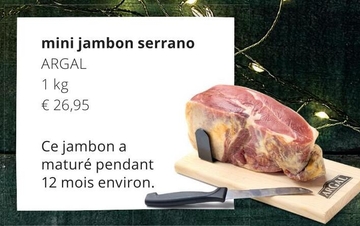 Offre: mini jambon serrano