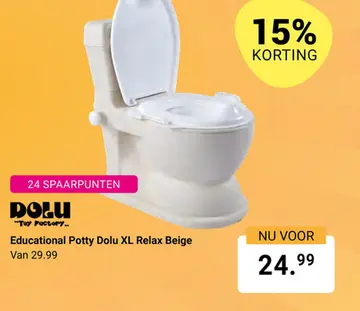 Aanbieding: Educational Potty Dolu XL Relax Beige