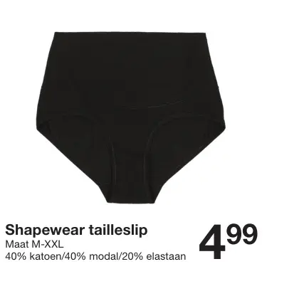 Promotie: Shapewear tailleslip