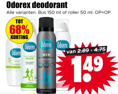 Aanbieding: Odorex deodorant