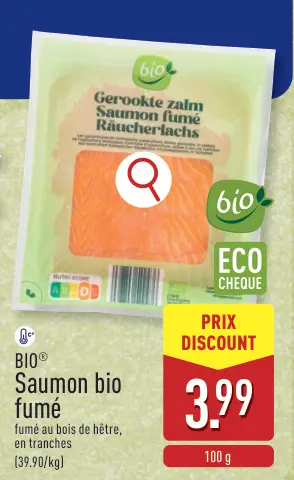 Offre: Saumon bio fumé
