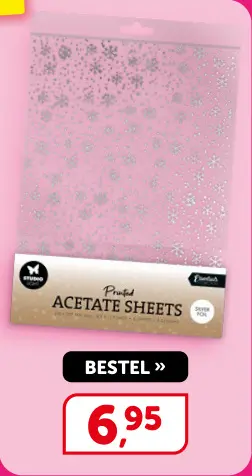 Promotie: Printed Acetate Sheets