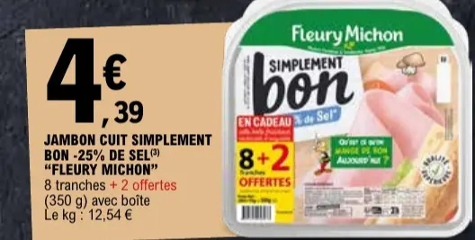 Promotie: Jambon cuit simplement bon
