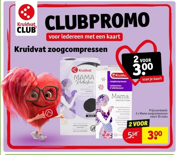 Promotie: zoogcompressen