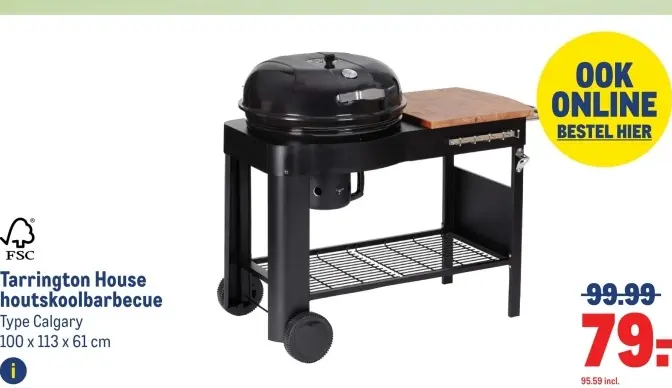 Aanbieding: houtskoolbarbecue