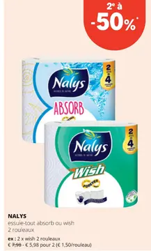 Offre: essuie-tout absorb ou wish