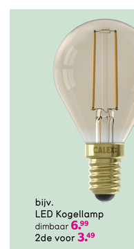 Aanbieding: Calex LED-kogellamp - goudkleurig - E14
