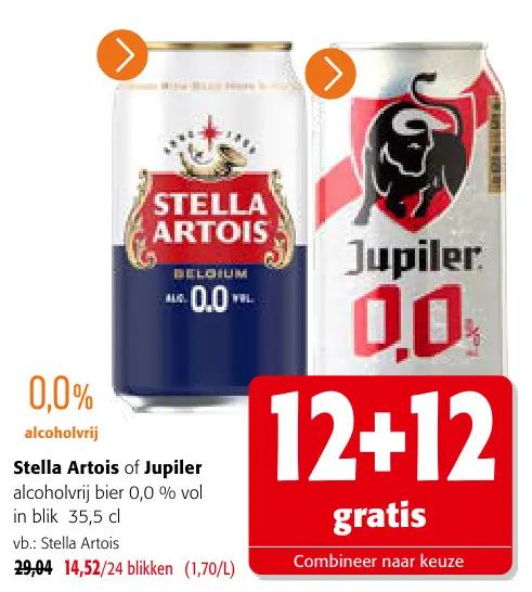 Promotie: Stella Artois of Jupiler