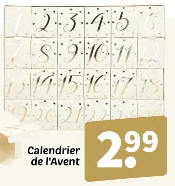 Offre: Calendrier de l'Avent