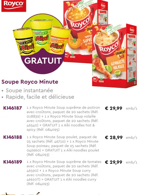 Offre: Soupe Royco Minute