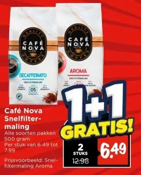Aanbieding: Café Nova Snelfilter-maling
