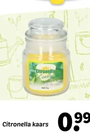Promotie: Citronella kaars