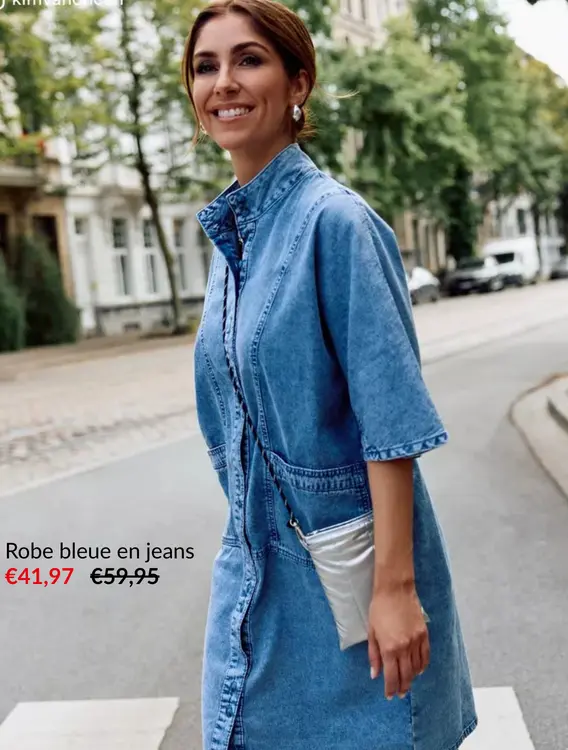 Offre: Robe bleue en jeans
