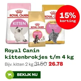 Aanbieding: Kittenbrokjes t/m 4 kg