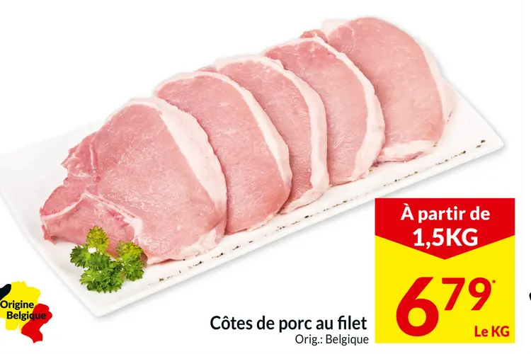 Offre: Côtes de porc au filet
