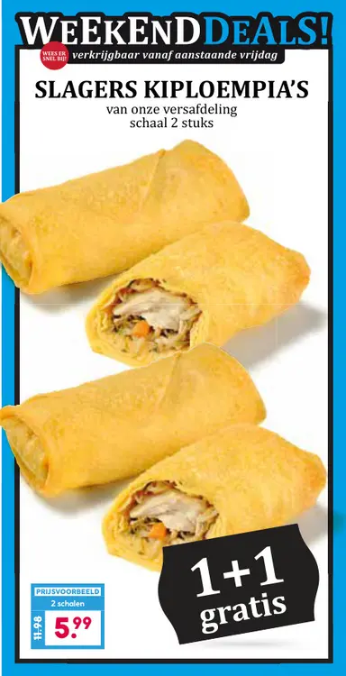 Aanbieding: Slagers kiploempia's