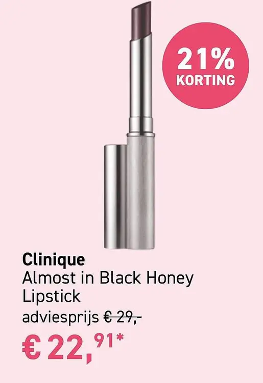 Aanbieding: Almost in Black Honey Lipstick