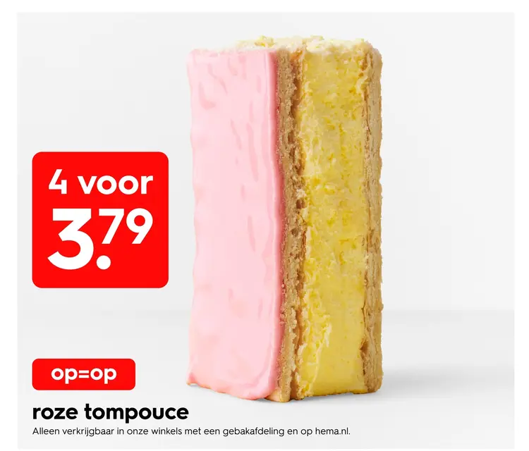 Aanbieding: Roze tompouce
