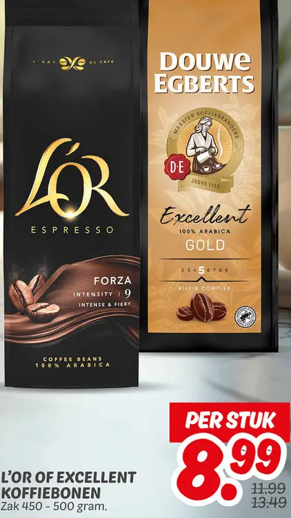 Aanbieding: L'or of Excellent koffiebonen