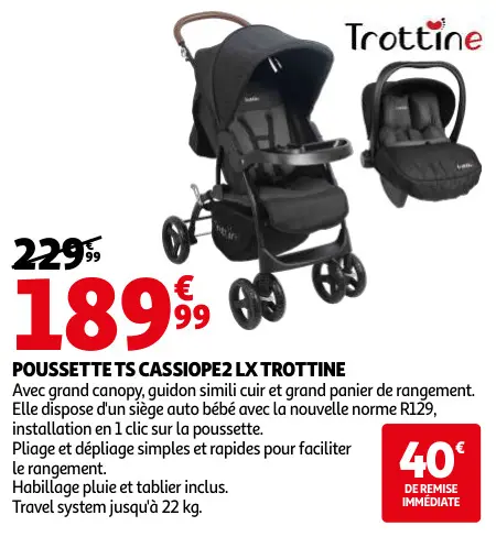 Promotie: Poussette ts cassiope2 lx