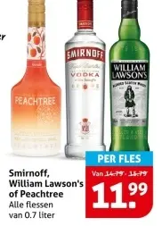 Aanbieding: Smirnoff, William Lawson's of Peachtree