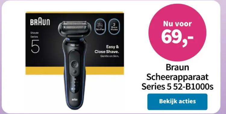 Promotie: Scheerapparaat Series 5 52-B1000s