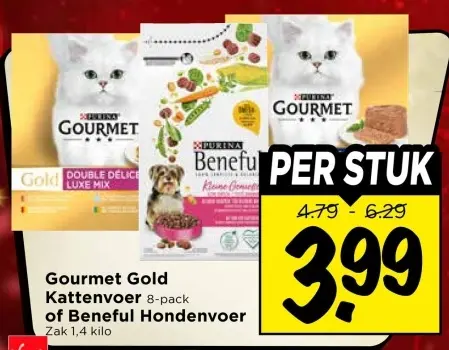 Aanbieding: Gourmet Gold Kattenvoer or Beneful Hondenvoer