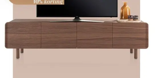 Promotie: Brianza, lowboard 210 cm - 4-deuren