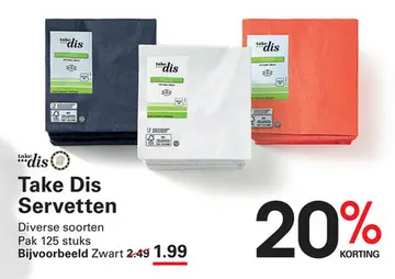 Aanbieding: Take Dis Servetten
