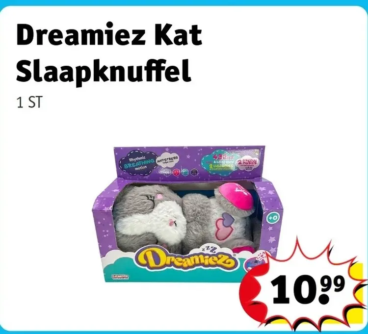 Aanbieding: Dreamiez Kat Slaapknuffel