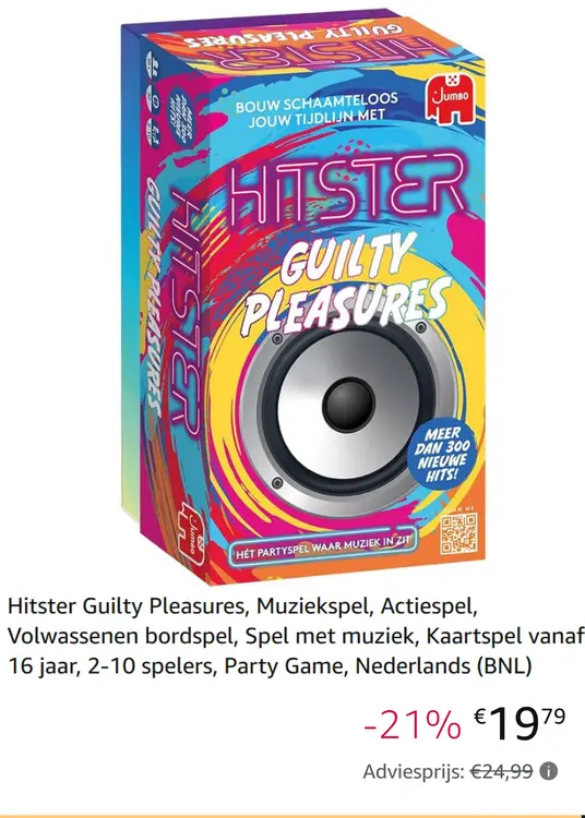 Aanbieding: Hitster Guilty Pleasures