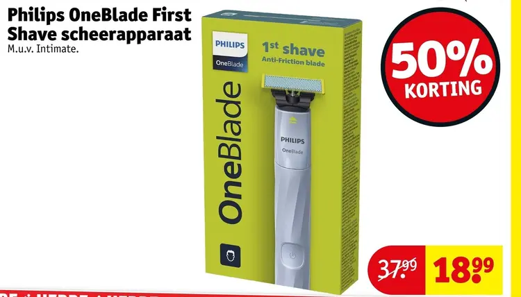 Aanbieding: OneBlade First Shave scheerapparaat